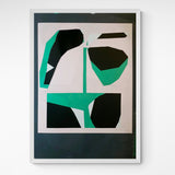 Kunst100 Hola i Chau Planta con maceta / Potted plant 02 Frame White Weiß