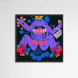 KikiBlow Life is good to me Frame Grey Grau