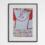 Mühi I thought you understood me Frame Grey Grau