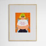 marta morientes Justice for Britney Frame Wood Holz