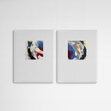 Hola i Chau Diptych tundra 45 Frame White Weiß
