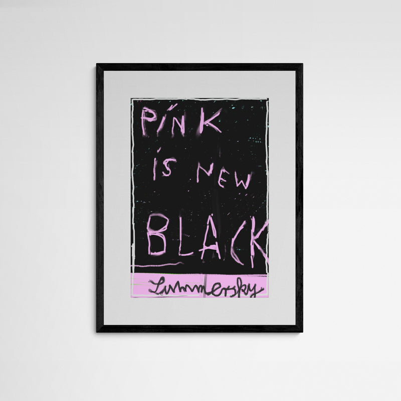 Ivan Summersky  PINK IS NEW BLACK Frame Black Schwarz