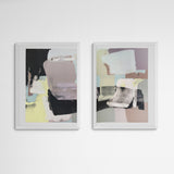 Hola i Chau Diptych 22 Frame White Weiß
