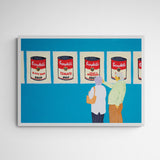 Kunst100 marta morientes People in museums looking at art 13 Frame White Weiß