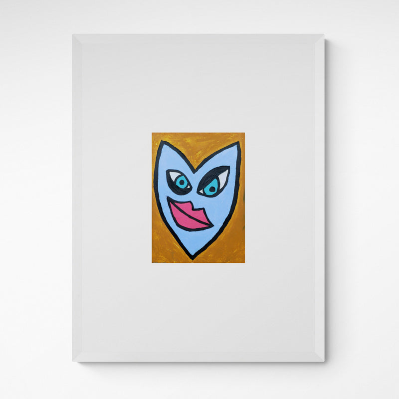 Kunst100 HALLA I don't think so Frame White Weiß