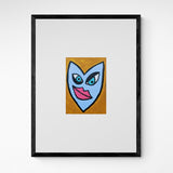 Kunst100 HALLA I don't think so Frame Black Schwarz