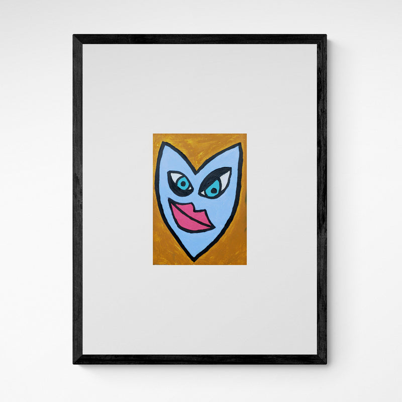 Kunst100 HALLA I don't think so Frame Black Schwarz