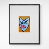 Kunst100 HALLA I don't think so Frame Grey Grau