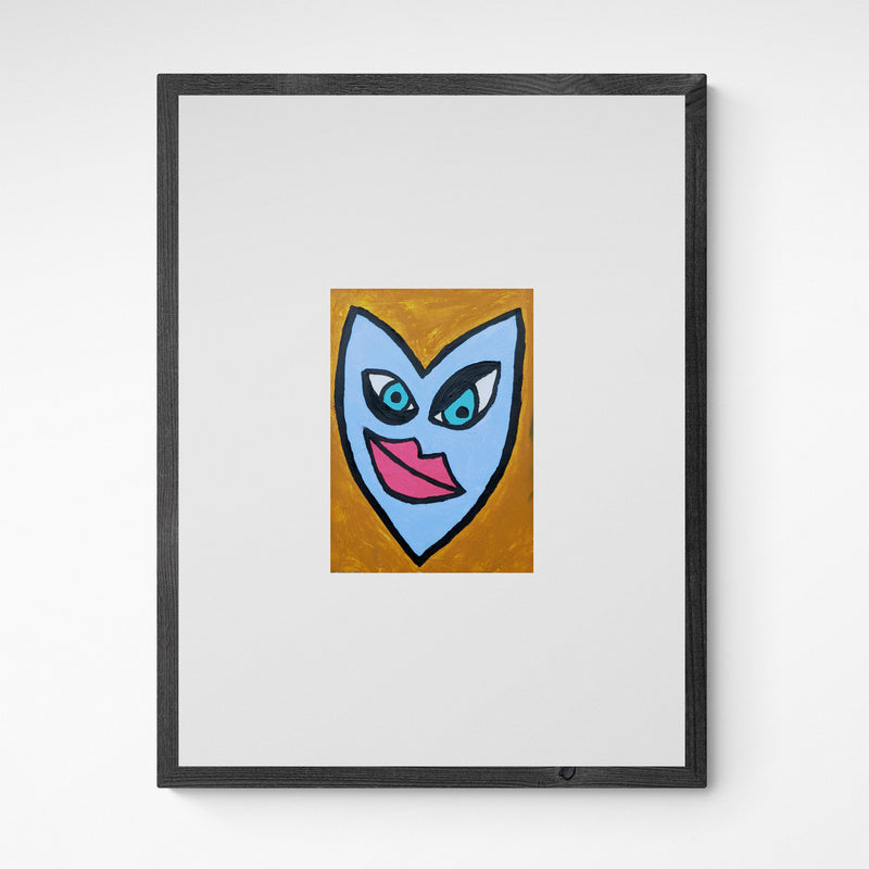 Kunst100 HALLA I don't think so Frame Grey Grau