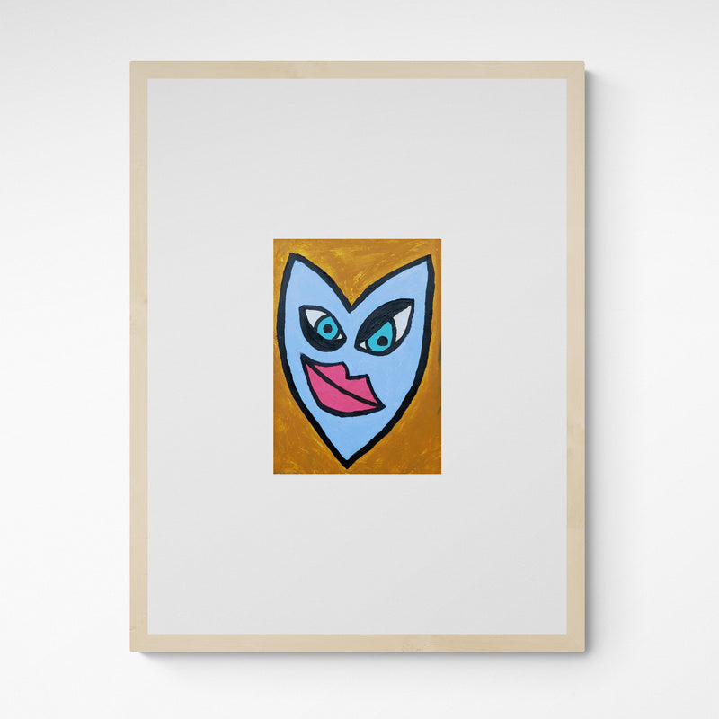 Kunst100 HALLA I don't think so Frame Wood Fichte