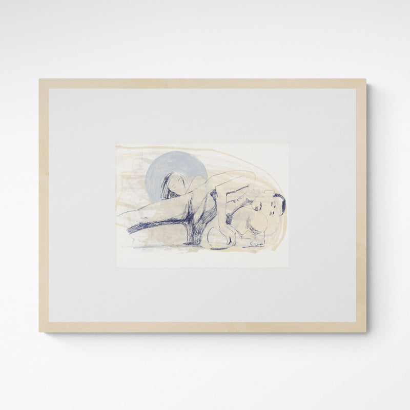 Kunst100 Jonathan Esperester Julia und Olivia mit Aura Frame Wood Fichte