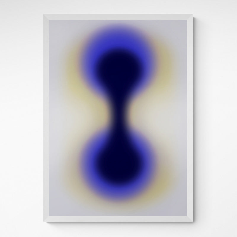 Kunst100 Charlotte Rother Sanduhr Frame White Weiß Weiß