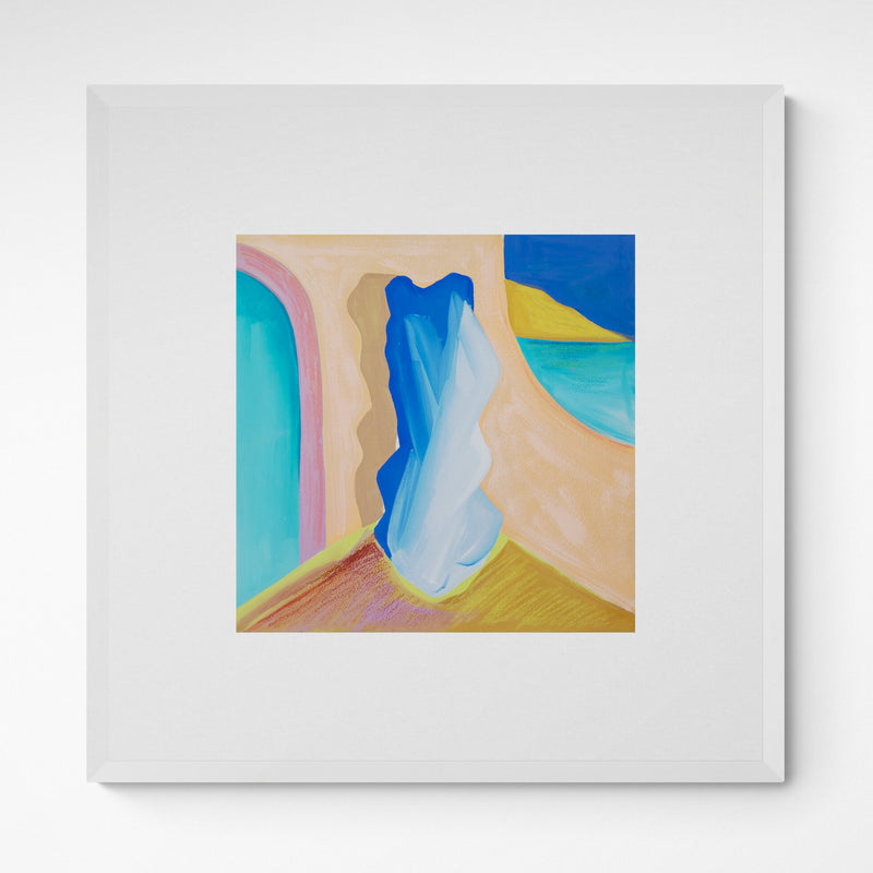 Kunst100 Gamze Yalçin color study / drawing 3 Frame White Weiß