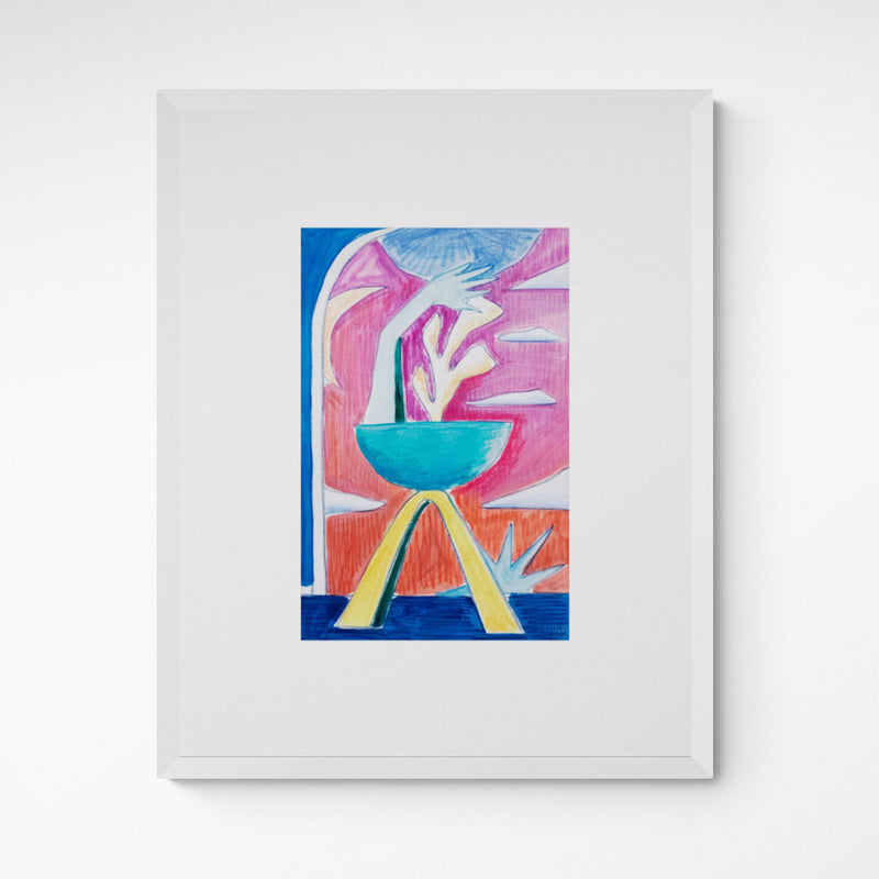 Kunst100 Gamze Yalçin converstion Frame White Weiß