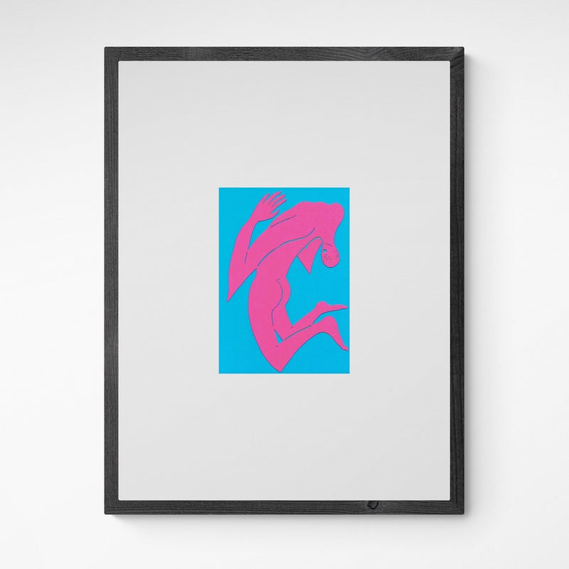 Kunst100 Ernst van Hoek MENSCH FÜNF Frame Grey Grau Grau