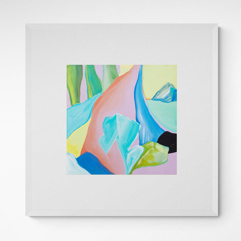 Kunst100 Gamze Yalçin color study / drawing 2 Frame White Weiß