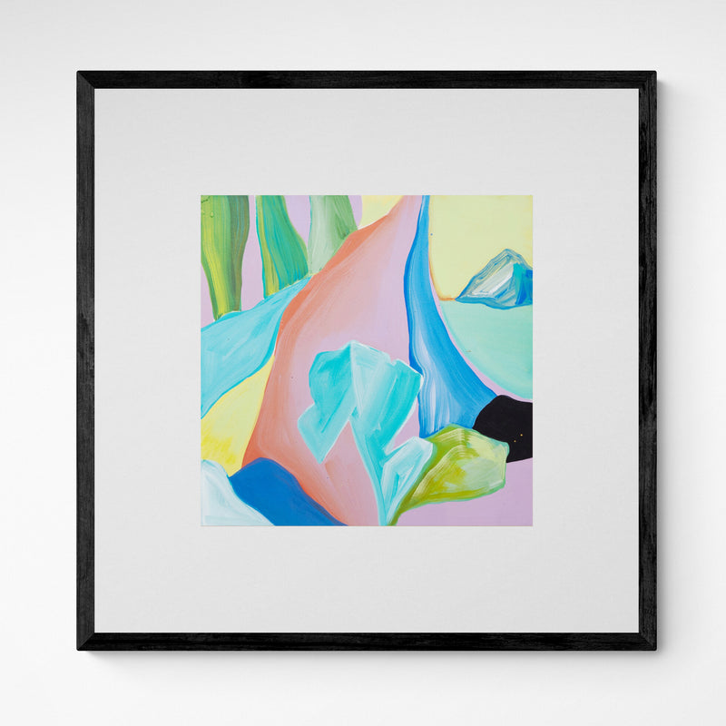Kunst100 Gamze Yalçin color study / drawing 2 Frame Black Schwarz