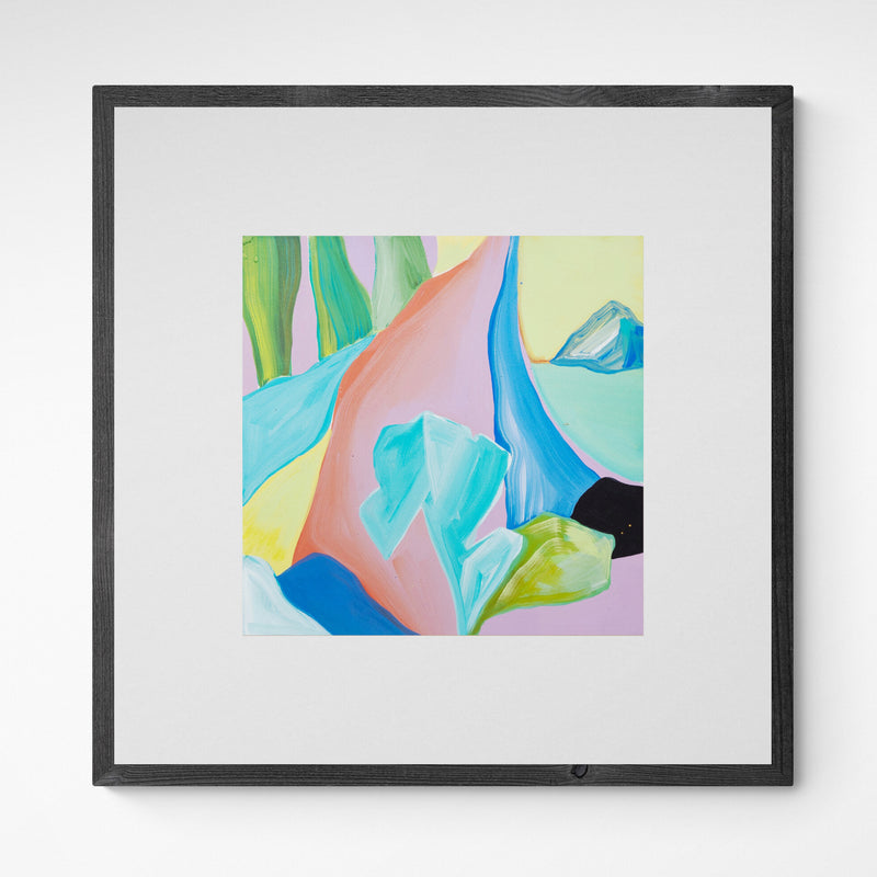 Kunst100 Gamze Yalçin color study / drawing 2 Frame Grey Grau