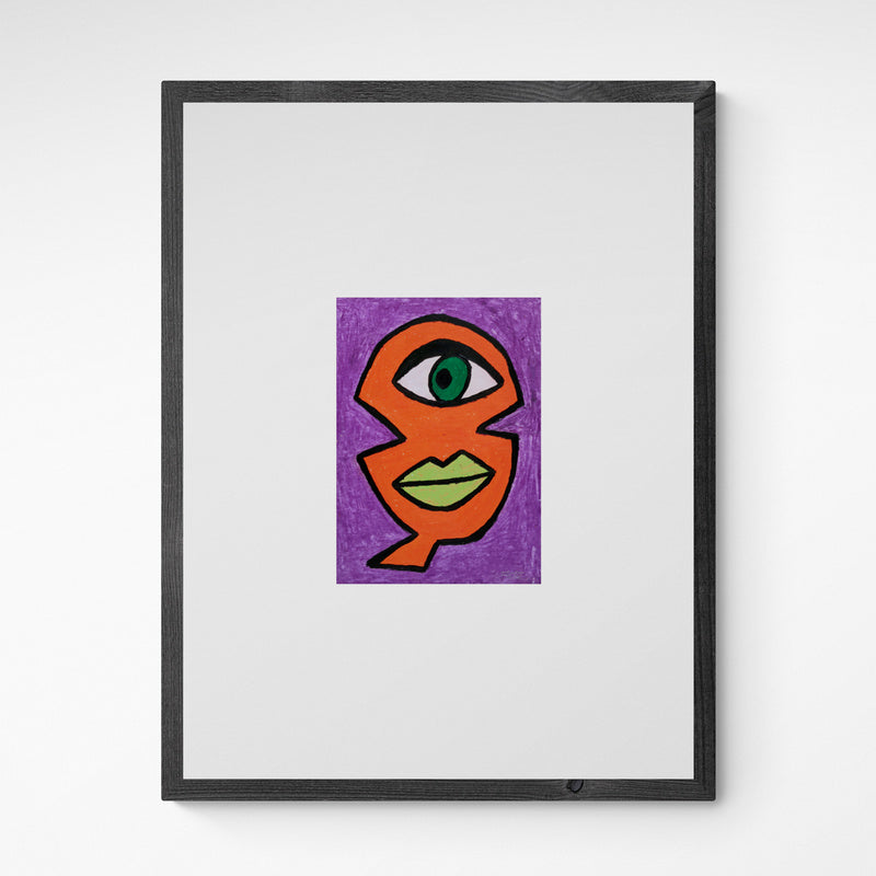 Kunst100 HALLA Eye see you Frame Grey Grau Grau