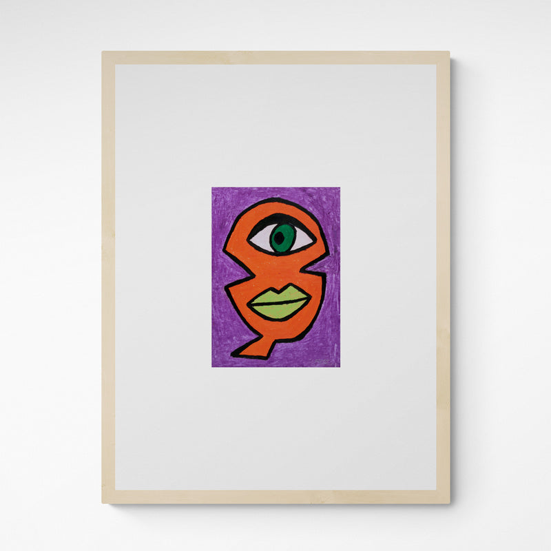 Kunst100 HALLA Eye see you Frame Wood Fichte