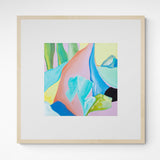 Kunst100 Gamze Yalçin color study / drawing 2 Frame Wood Fichte