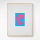 Kunst100 Ernst van Hoek MENSCH FÜNF Frame Wood Fichte Fichte
