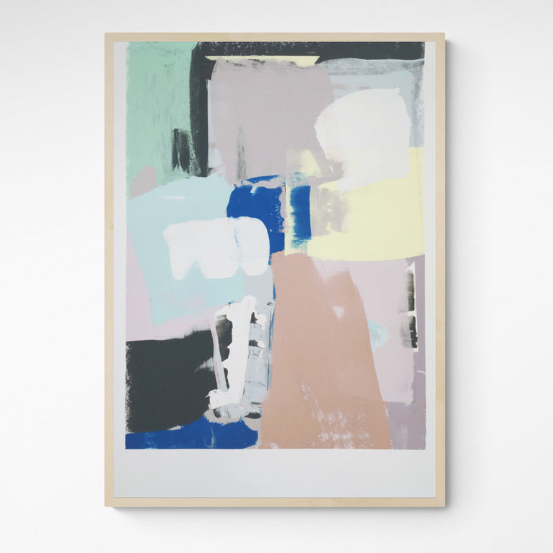 Kunst100 Hola i Chau Paisaje familiar / Familiar landscape Frame Wood Fichte