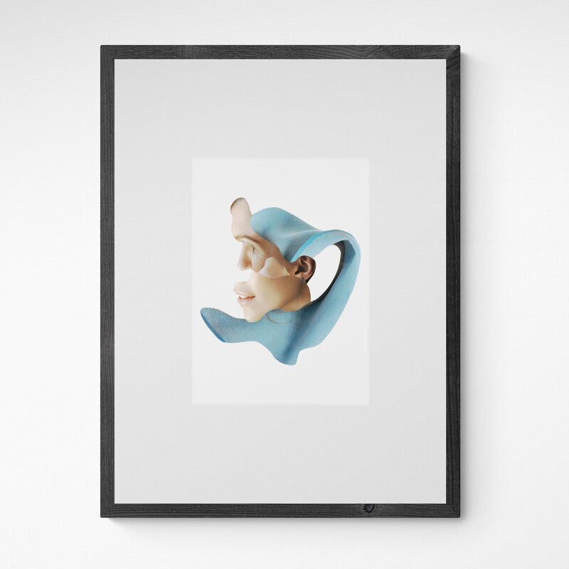 Claudia Tyborski Deconstructed Portrait-SB5 Kunst100 Grau