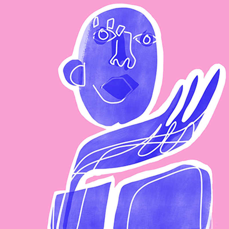 BIAS BLUE MAN Kunst100 Zoom