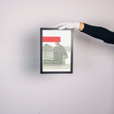 Claudia Tyborski Roter Block Häuserblock Kunst100 Rahmen