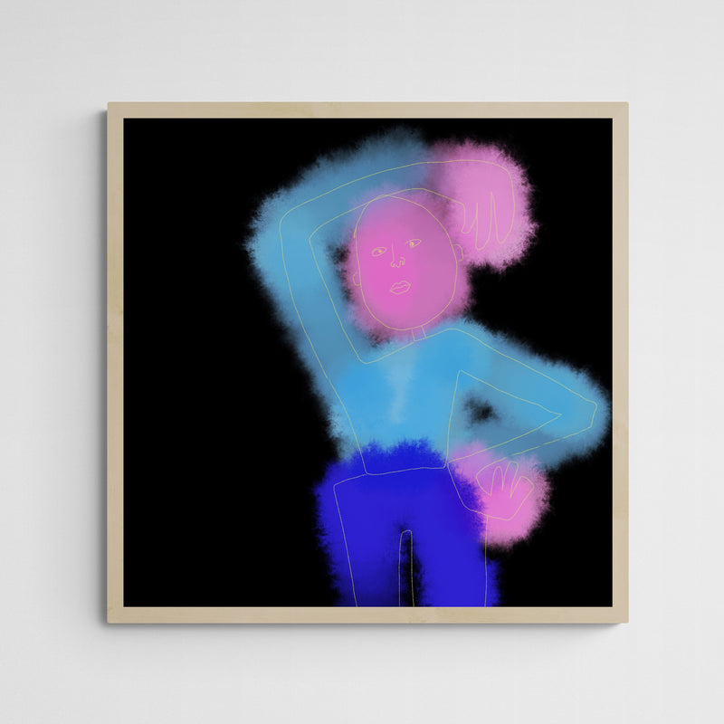 BIAS WATERCOLOR MAN Frame Wood Holz