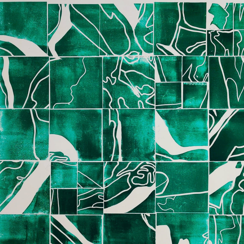 Johanna Grotzke Transparent Medium Green Tiles  Zoom