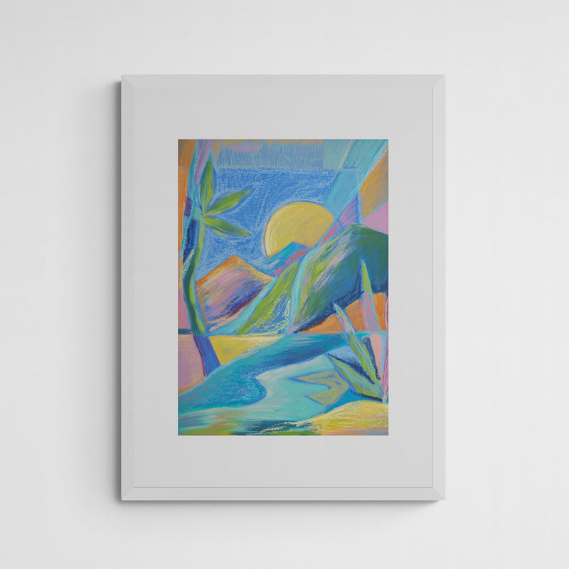 Gamze Yalçin Landscape  Frame White Weiß