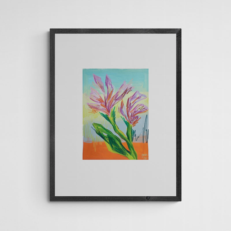 Gamze Yalçin blumen Frame Grey Grau