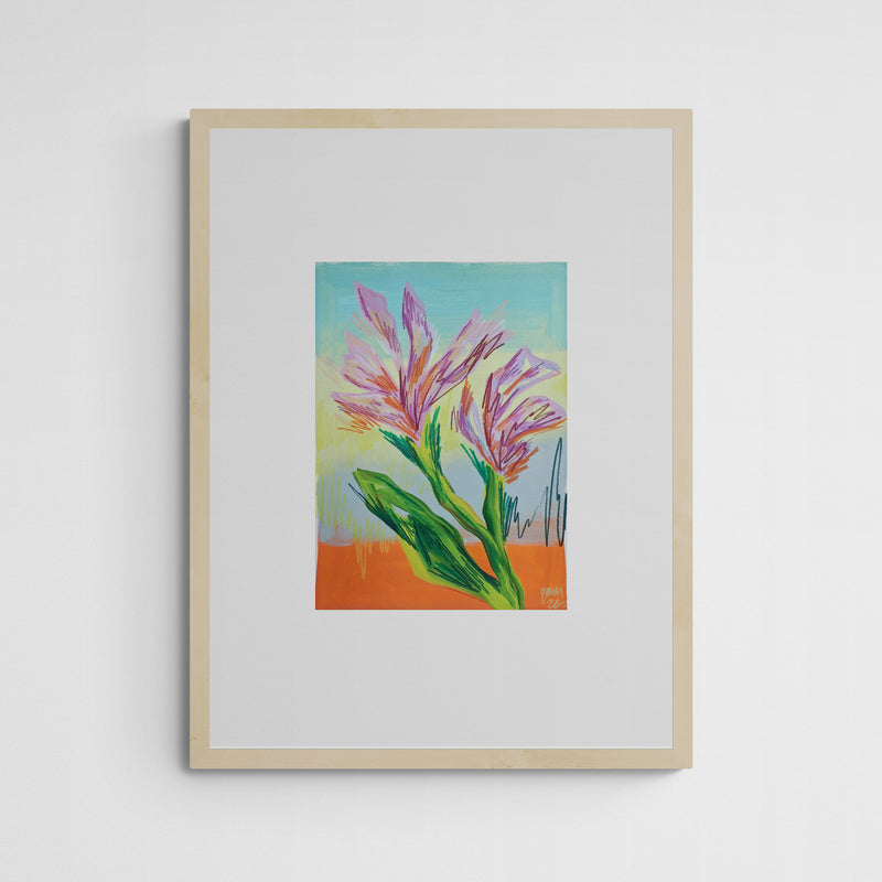 Gamze Yalçin blumen Frame Wood Holz
