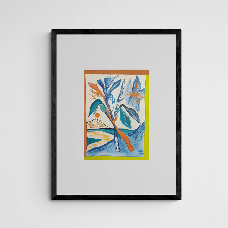 Gamze Yalçin Blau Frame Black Schwarz