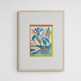 Gamze Yalçin Blau Frame Wood Holz