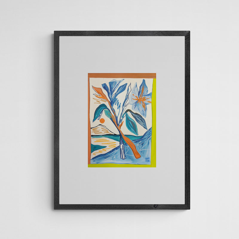 Gamze Yalçin Blau Frame Grey Grau