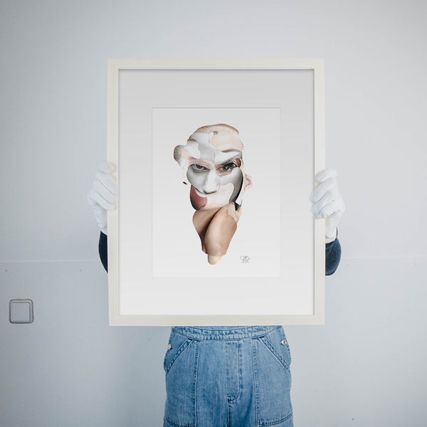 Claudia Tyborski Deconstructed Portrait - Hypnosis Kunst100 Rahmen