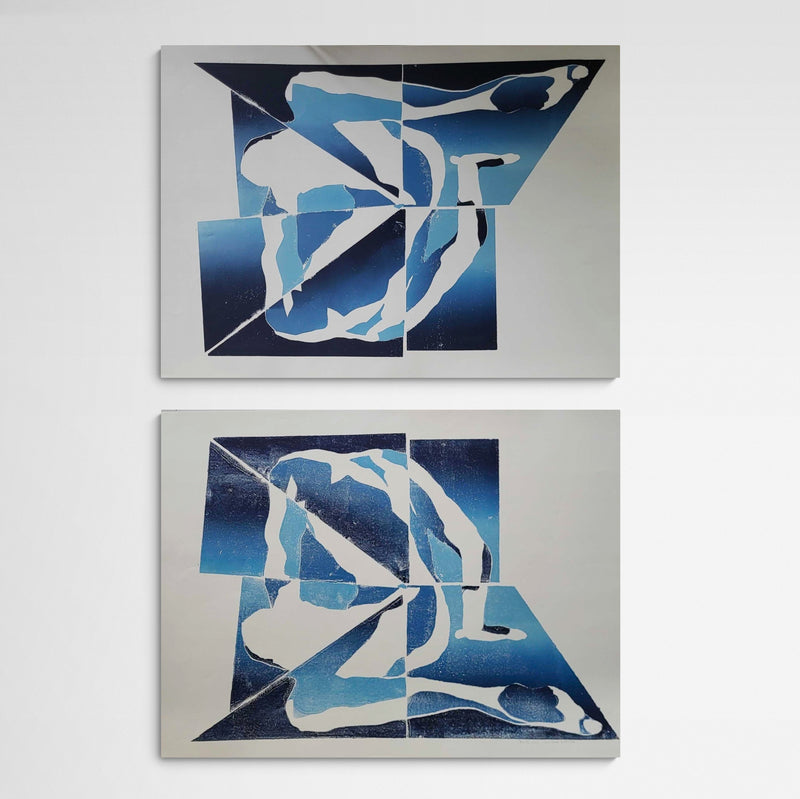 Johanna Grotzke Transparent Medium blue gradient Puzzle Main Image Square