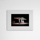 Sebastian Steimel The mandatory gas station Frame White Weiß