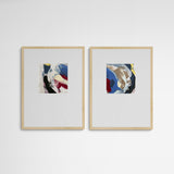 Hola i Chau Diptych tundra 45 Frame Wood Holz