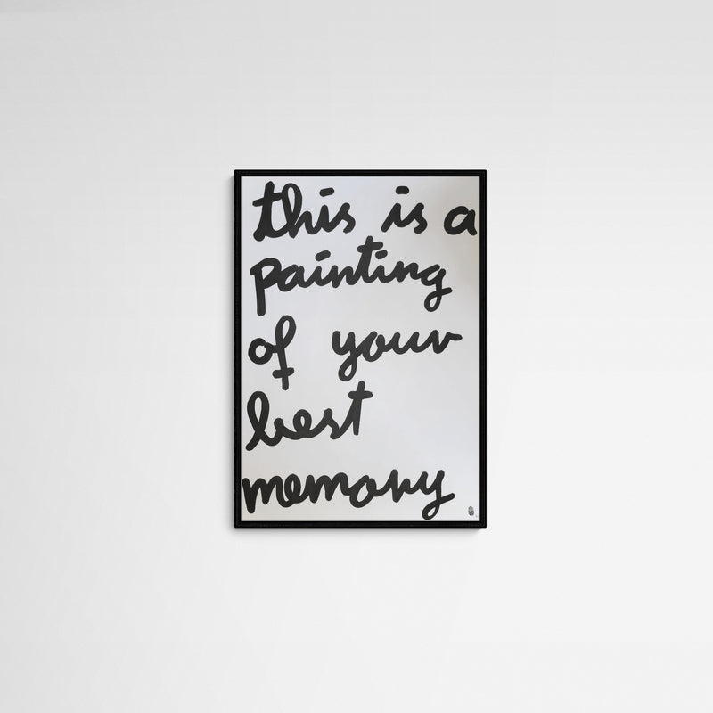 David Vincent Stoll best memory Frame Black Schwarz
