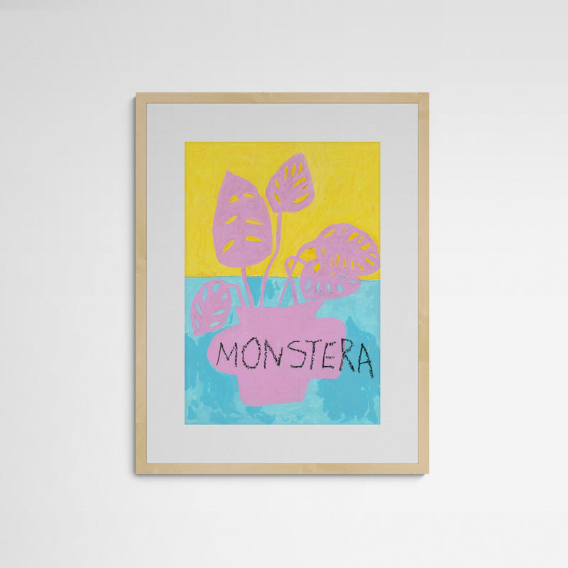 Ivan Summersky  MONSTERA Frame Wood Holz