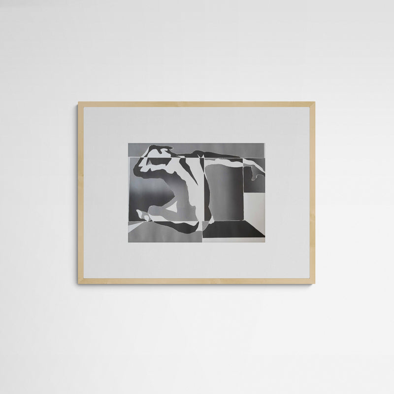 Johanna Grotzke transp. medium sepia gradient puzzle  Frame Wood Holz