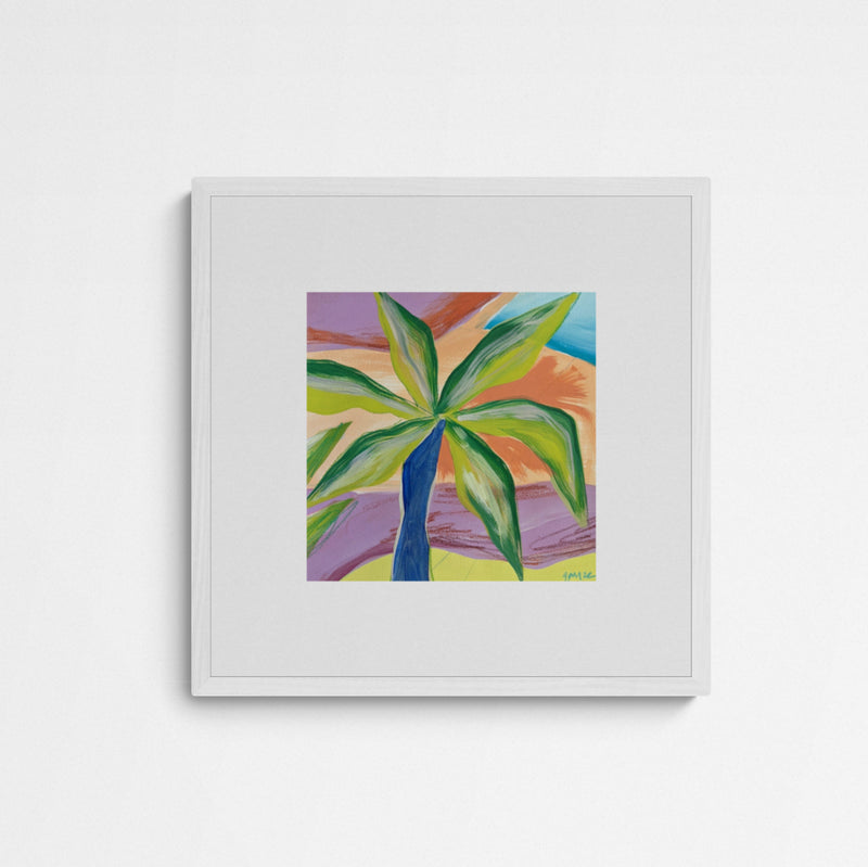 Gamze Yalçin Palm Frame White Weiß