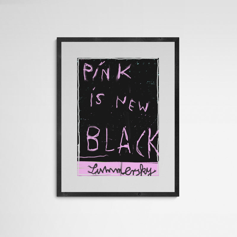 Ivan Summersky  PINK IS NEW BLACK Frame Grey Grau