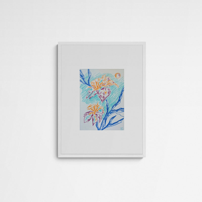 Gamze Yalçin Blossoming Frame White Weiß