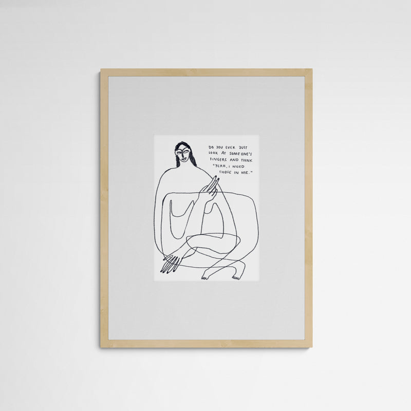 Muehi Your fingers Frame Wood Holz