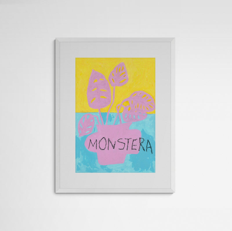 Ivan Summersky  MONSTERA Frame White Weiß